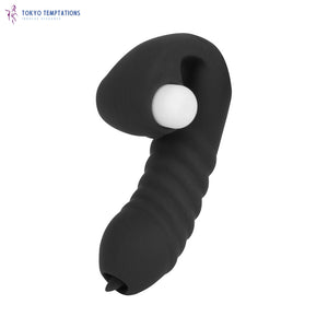 High-Quality Tongue Finger Vibrator Black