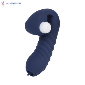 High-Quality Tongue Finger Vibrator Blue