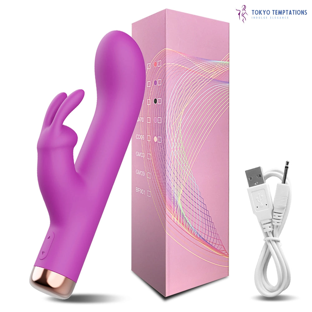 Premium Rabbit Vibrator for Clitoris G Spot Pink