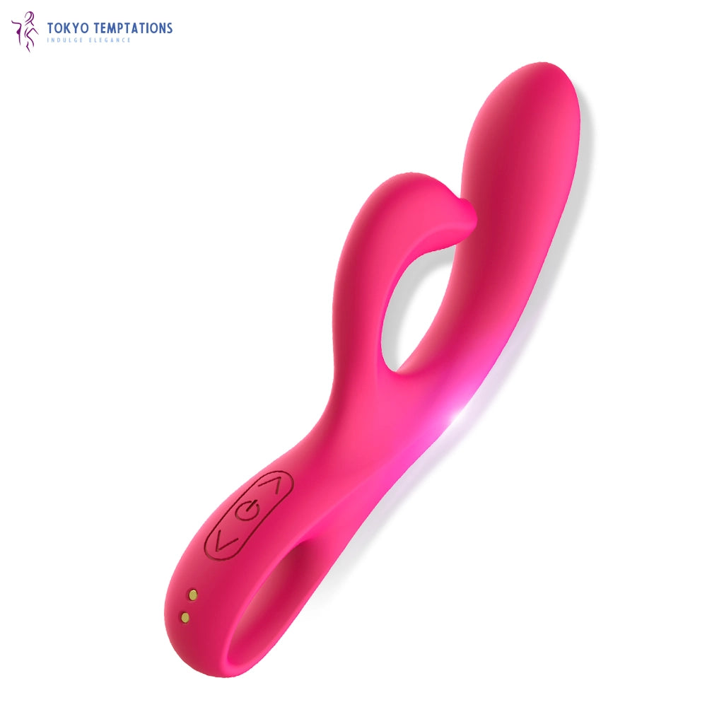 Dual Motor Rabbit Vibrator Wand Red