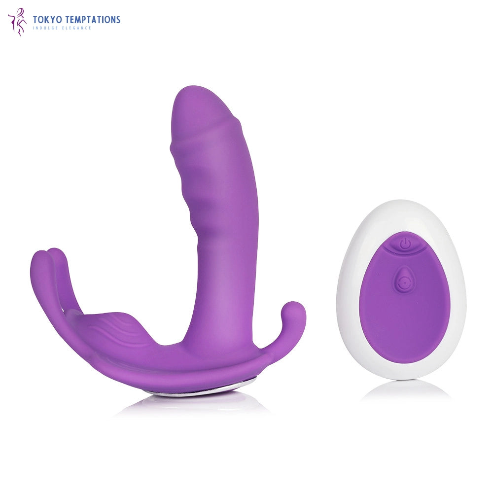 Wearable Dildo Vibrator G-Spot Clit Stimulate Panties Vibrator Red