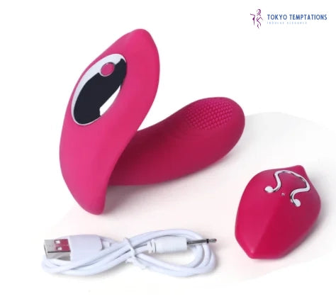 Wireless Wearable Vibrator Dildo Red