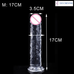 Realistic Jelly Dildo Suction Cup Masturbator M