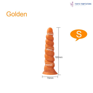 Premium Silicone Anal Plug Dildo with Suction Cup S