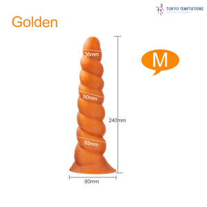 Premium Silicone Anal Plug Dildo with Suction Cup M