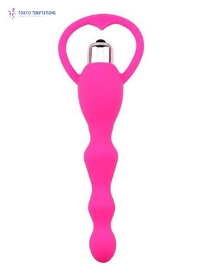 Silicone Prostate Massager Vibrating Plug Pink