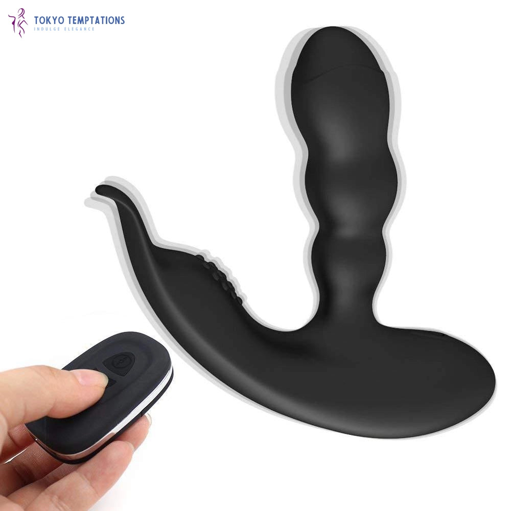 Sophisticated Wireless Prostate Massager Vibrator Black