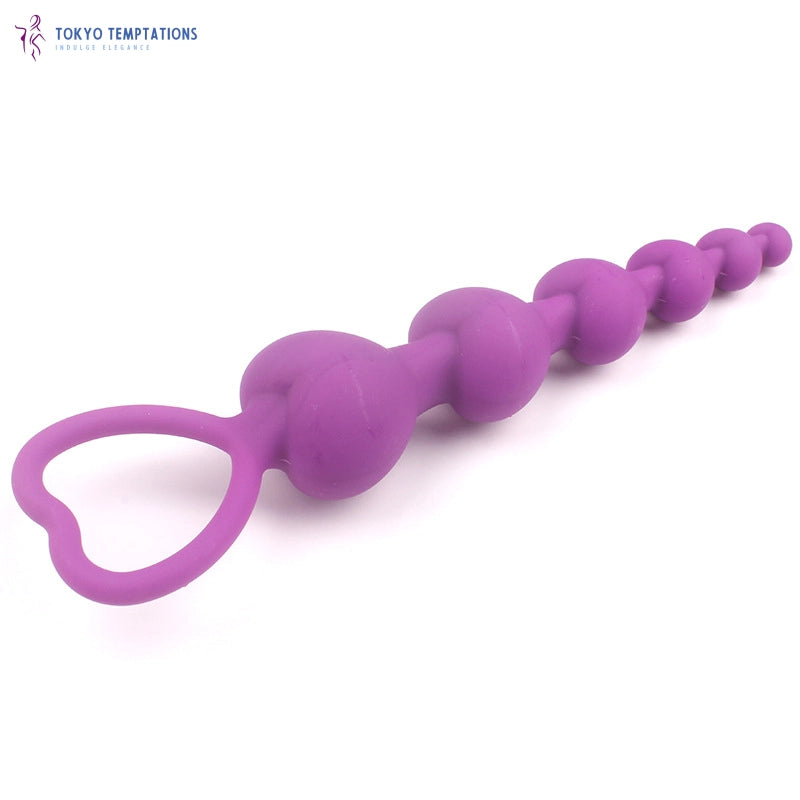 Silicone G-Spot Stimulating Anal Plug Purple