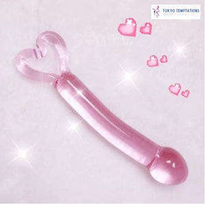 Luxury Crystal Glass Dildo 20cm Pink