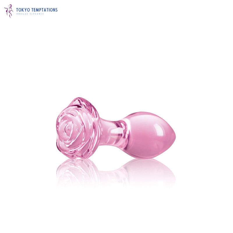 Pink Glass Anal Toy Set Pink