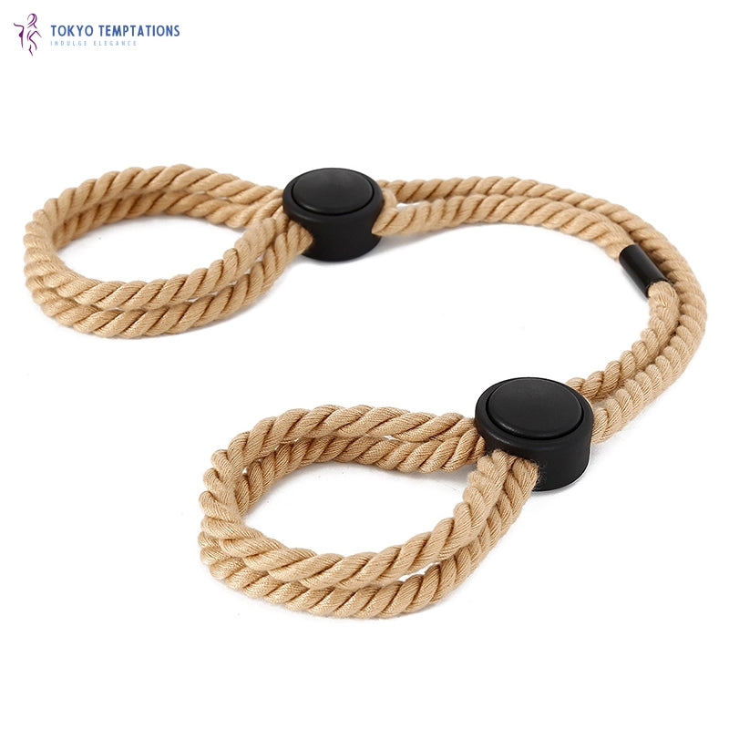 Sophisticated Cotton Rope Handcuffs Red