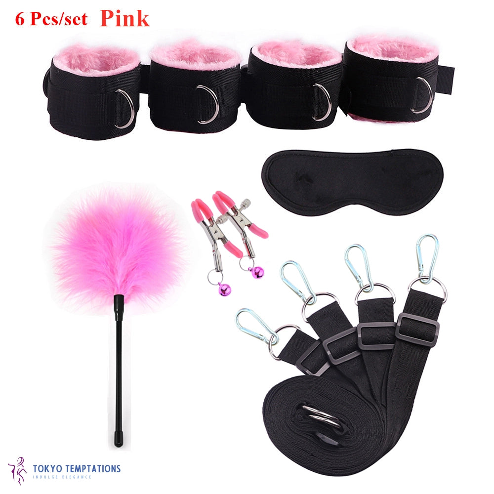 Premium BDSM Bondage 6 Pcs-set Purple