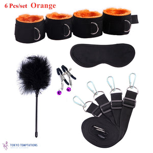 Premium BDSM Bondage 6 Pcs-set Orange