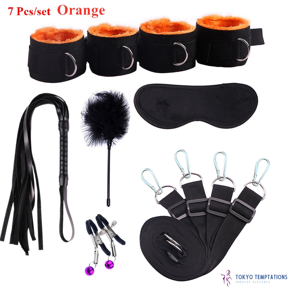 Premium BDSM Bondage 7 Pcs-set Pink