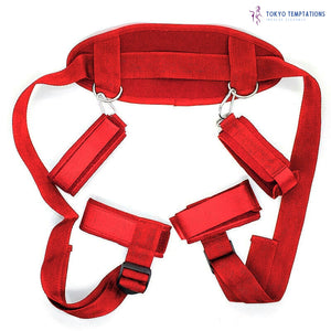 Premium BDSM Bondage Restraints Kit Red