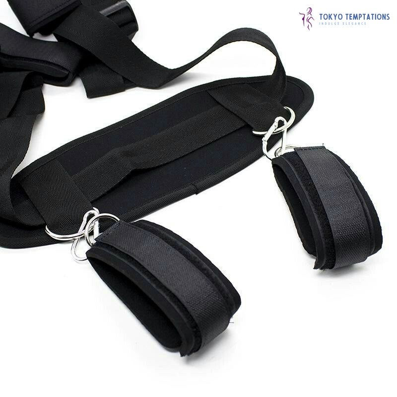 Premium BDSM Bondage Restraints Kit Black