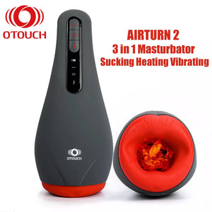 Automatic Sucking Vibrator Male Masturbator Cup Gray