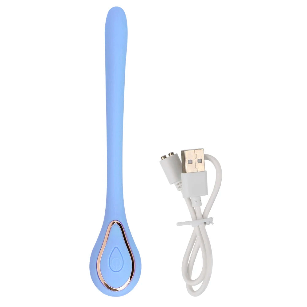 Slim Vibrator Dildo Clitoris Vaginal Stimulator Blue