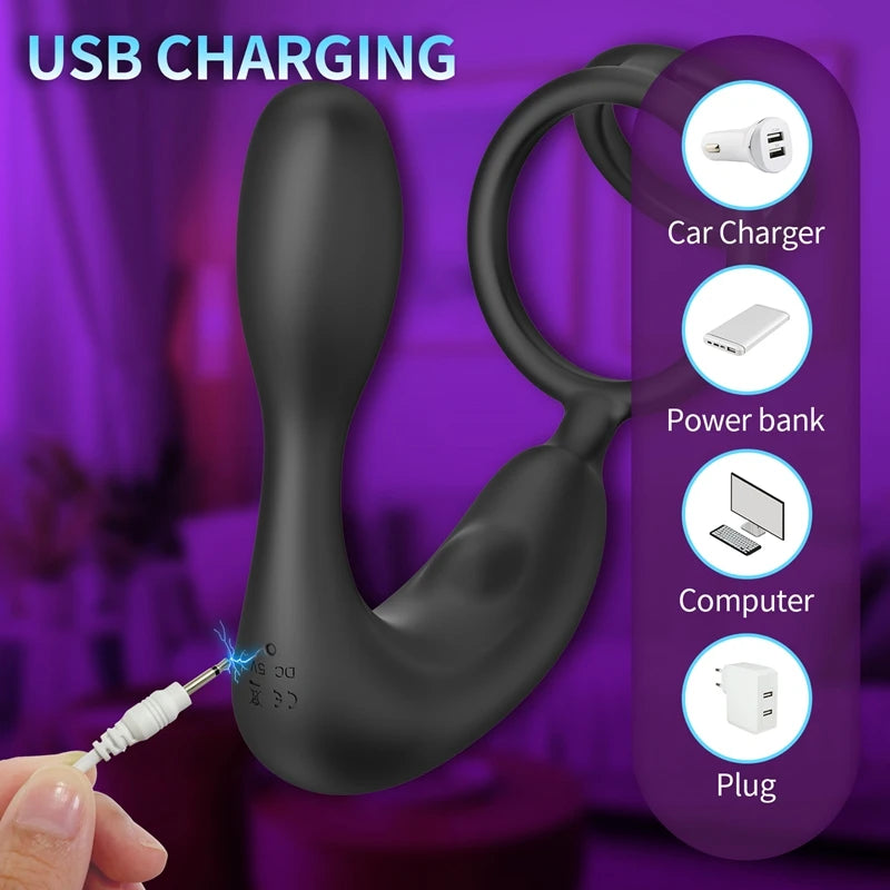 Prostate Massager with Cock Ring